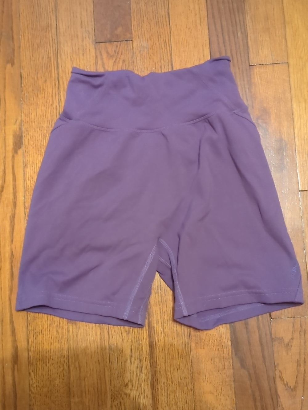 purple women's gym shorts